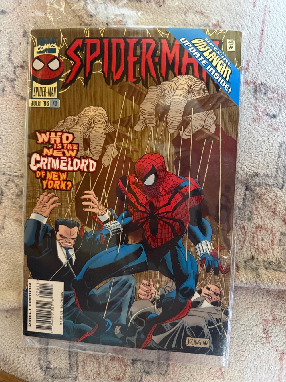 Marvel Spider-Man Comic Book — Red, Blue & Gold Cover